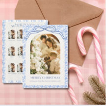 What A Year Christmas 13 Photo Card Chinoiserie