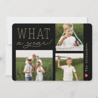What A Year Holiday Photo Card