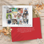 What A Year In Review 12 Photo Collage Christmas Holiday Card<br><div class="desc">Personalize with your 12 favorite photos,  news,  and names to create a memorable,  fun holiday card. Designed by Thisisnotme©</div>