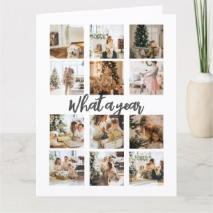 What a Year Photo Christmas Personalized Card