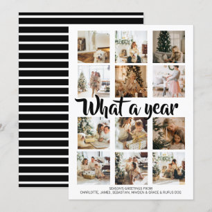 What a Year Photo Christmas Personalized Holiday Card