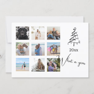What a Year Photo Christmas Personalized Holiday Card