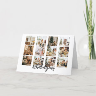 What a Year Photo Christmas Personalized Holiday Card
