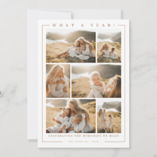 What a Year Photo Collage Holiday Card
