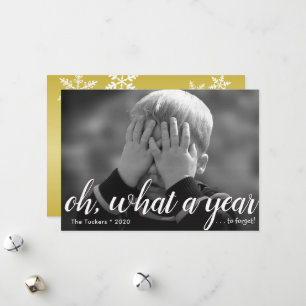 What a Year (to forget!) Happy New Year Card