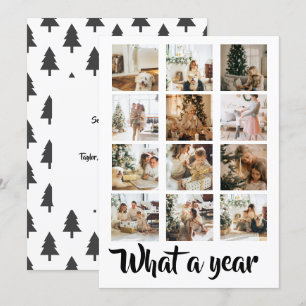 What a Year What Fun Photo Christmas Personalized Holiday Card