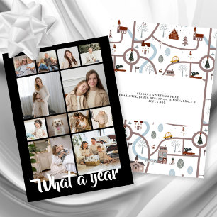 What a Year What Fun Photo Christmas Personalized Holiday Card