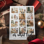 What a Year What Fun Photo Christmas Personalized Holiday Card<br><div class="desc">What a year - What Fun we had -  12 Photo Template Christmas holidays card - add your own photos and text to this seasons greetings card - Seasons Greetings .. from Ricaso designed in bold black and white

 CHANGE THE SAMPLE PHOTOS TO YOUR OWN</div>