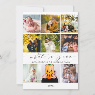 What a Year   Year in Review Happy Holidays Photos Holiday Card