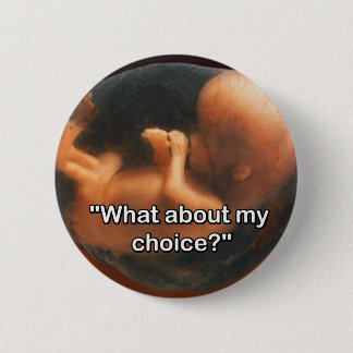 "What about my choice?" Pinback Button