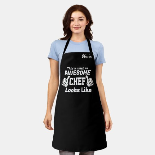 What an Awesome Chef Looks Like Mens Womens  Apron