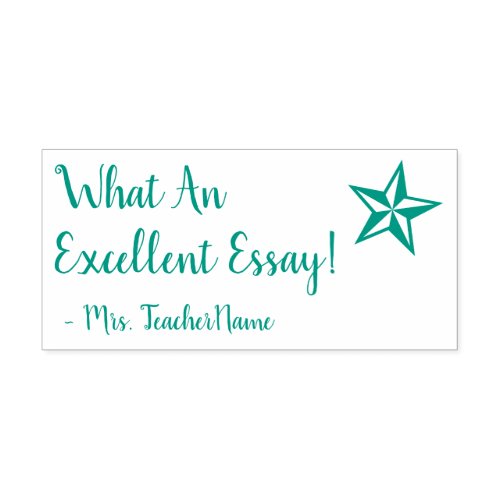 What An Excellent Essay Educator Rubber Stamp