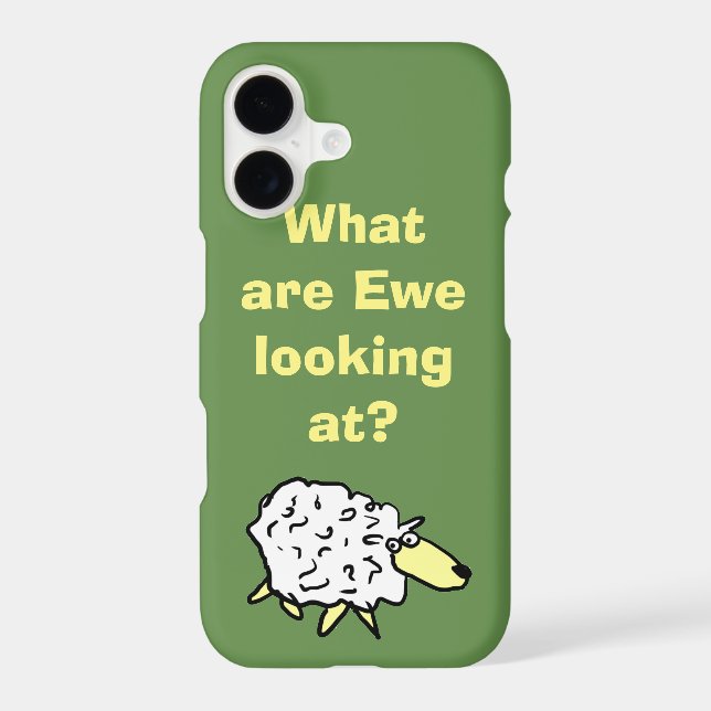 What are "ewe" looking at? iphone case (Back)