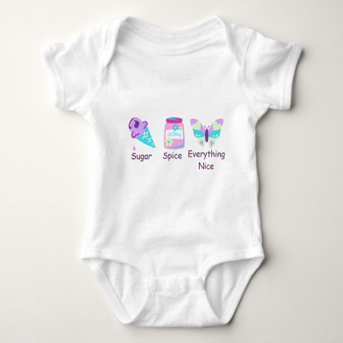 What are Little Girls Made of Baby Bodysuit
