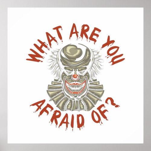 What Are You Afraid Of Poster