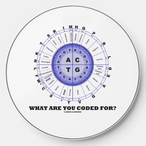 What Are You Coded For Amino Acid Wheel Wireless Charger