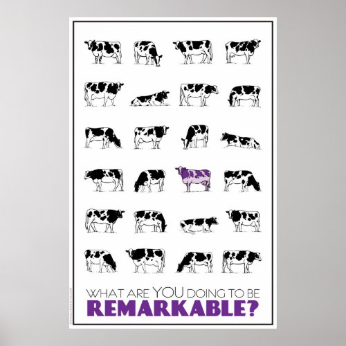 What are YOU doing to be REMARKABLE Poster