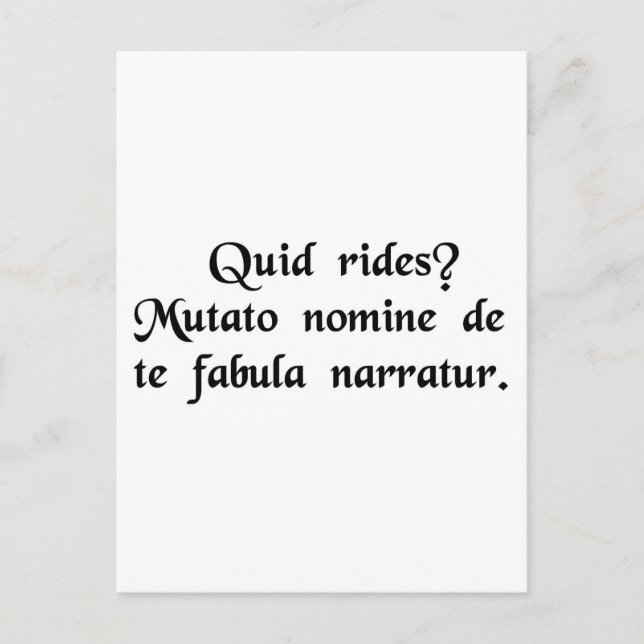 What are you laughing at? Just change the name.... Postcard (Front)