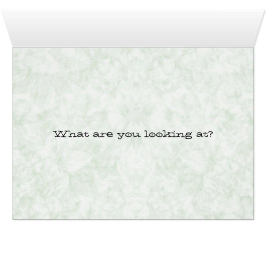What Are You Looking At? (Goose Funny Face) (Inside Horizontal (Bottom))