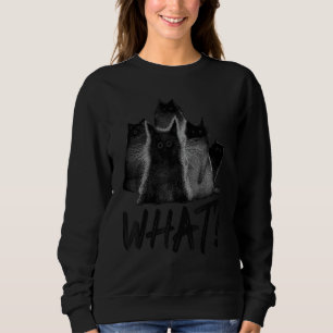 What  Black Cat Cat Sweatshirt