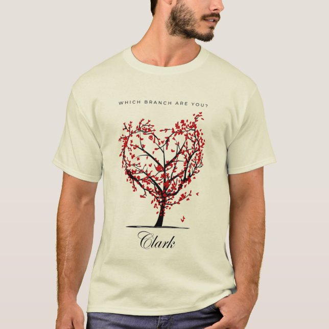 What Branch Are You?” Custom Family Tree T-Shirt (Front)