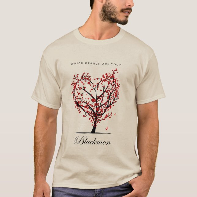 “What Branch Are You?” Custom Family Tree T-Shirt (Front)