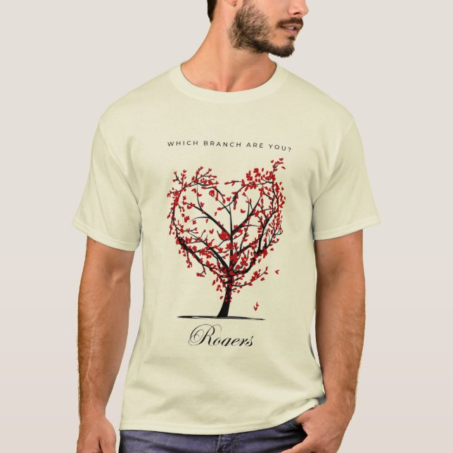What Branch Are You?” Custom Family Tree T-Shirt (Front)