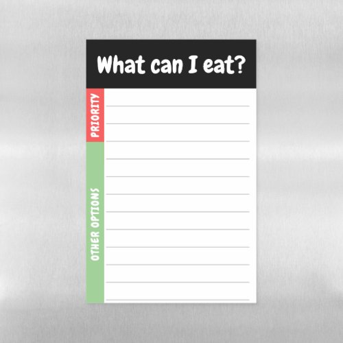 What Can I Eat Refrigerator Magnet for Kids Magnetic Dry Erase Sheet