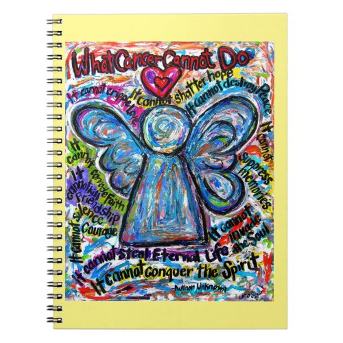 What Cancer Cannot Do Angel Art Journal Notebook
