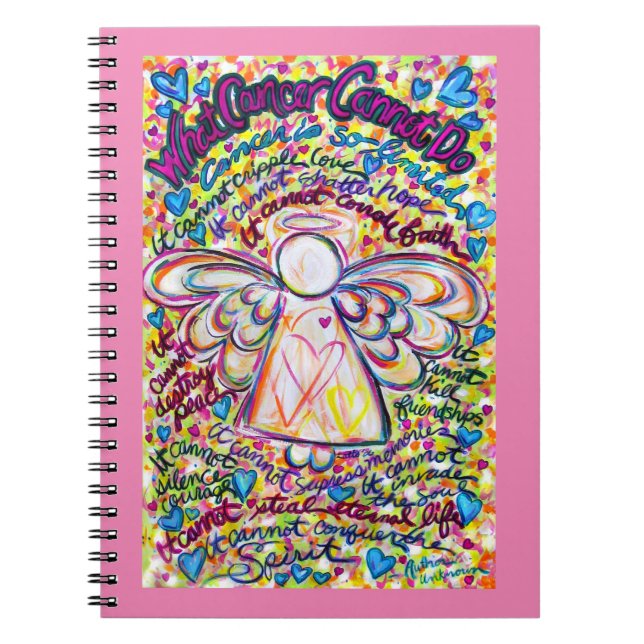 What Cancer Cannot Do Angel Art Journal Notebooks (Front)