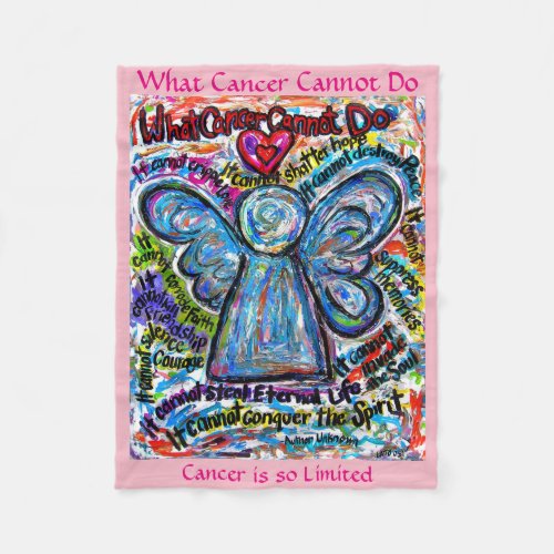 What Cancer Cannot Do Angel Chemo Custom Blanket