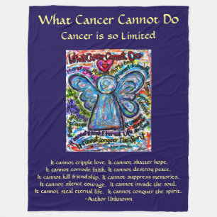 What Cancer Cannot Do Angel Chemo Custom Blanket
