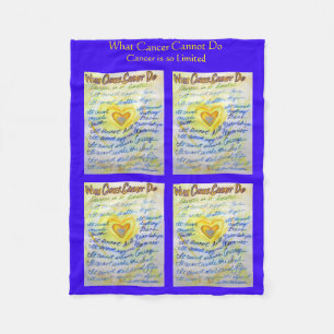 What Cancer Cannot Do Angel Chemo Custom Blanket