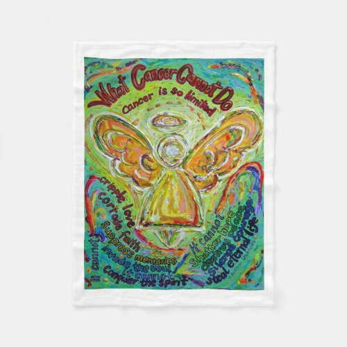 What Cancer Cannot Do Angel Chemo Custom Blanket