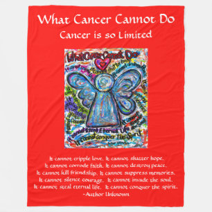 What Cancer Cannot Do Angel Chemo Custom Blanket
