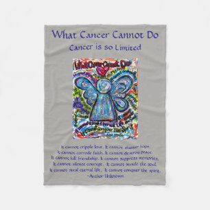 What Cancer Cannot Do Angel Chemo Custom Blanket