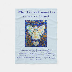 What Cancer Cannot Do Angel Chemo Custom Blanket