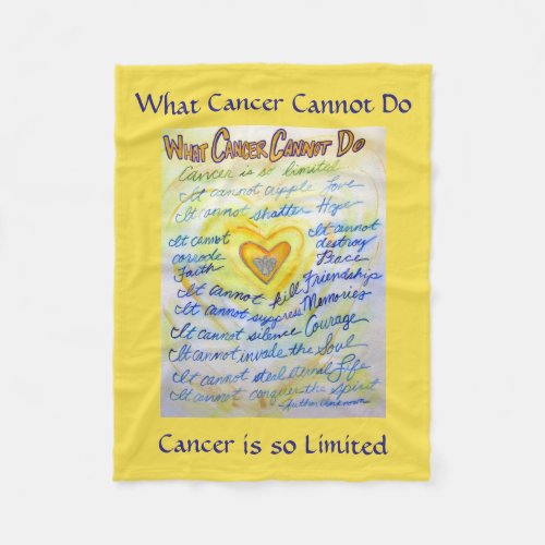 What Cancer Cannot Do Angel Custom Chemo Blankets