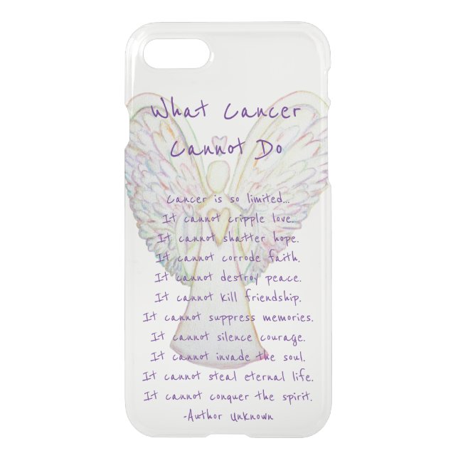 What Cancer Cannot Do Angel Custom iPhone 7 Case (Back)
