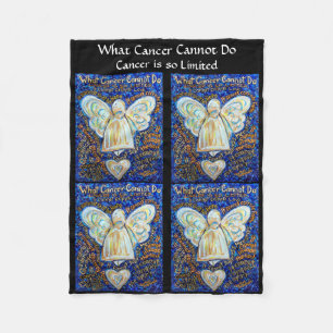 What Cancer Cannot Do Angel Fleece Chemo Blanket