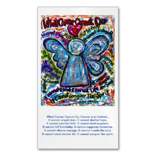What Cancer Cannot Do Angel Poem Custom Magnets