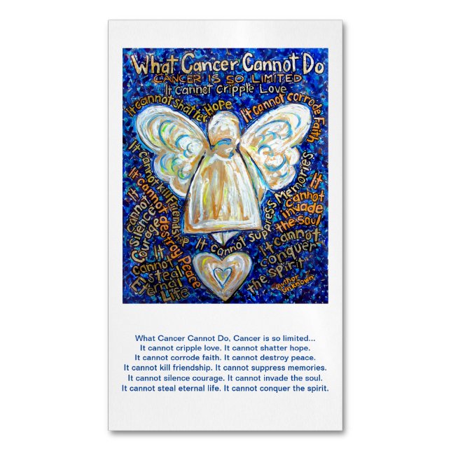What Cancer Cannot Do Angel Poem Custom Magnets (Front Vertical)