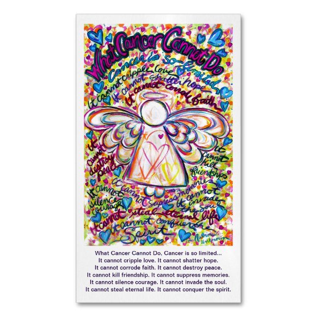 What Cancer Cannot Do Angel Poem Custom Magnets (Front Vertical)