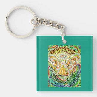 What Cancer Cannot Do Angel Poem Pendant Keychains