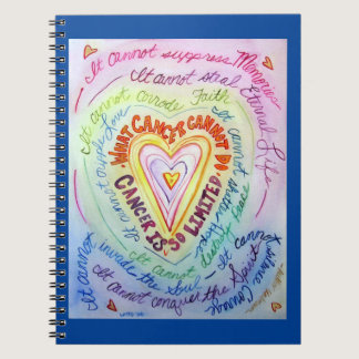 What Cancer Cannot Do Heart Art Journal Notebook