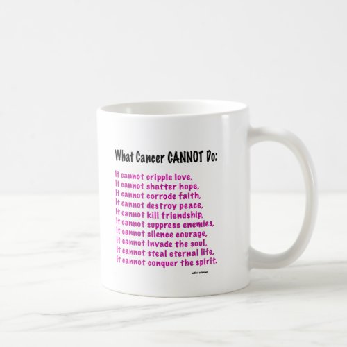 What Cancer Cannot Do Mug
