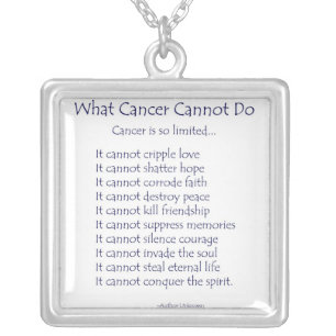 What Cancer Cannot Do Necklace Jewelry