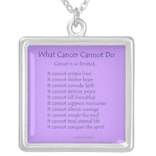 What Cancer Cannot Do Necklace Jewelry