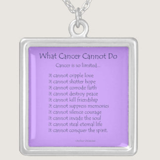 What Cancer Cannot Do Necklace Jewelry
