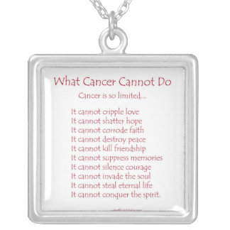 What Cancer Cannot Do Necklace Jewelry